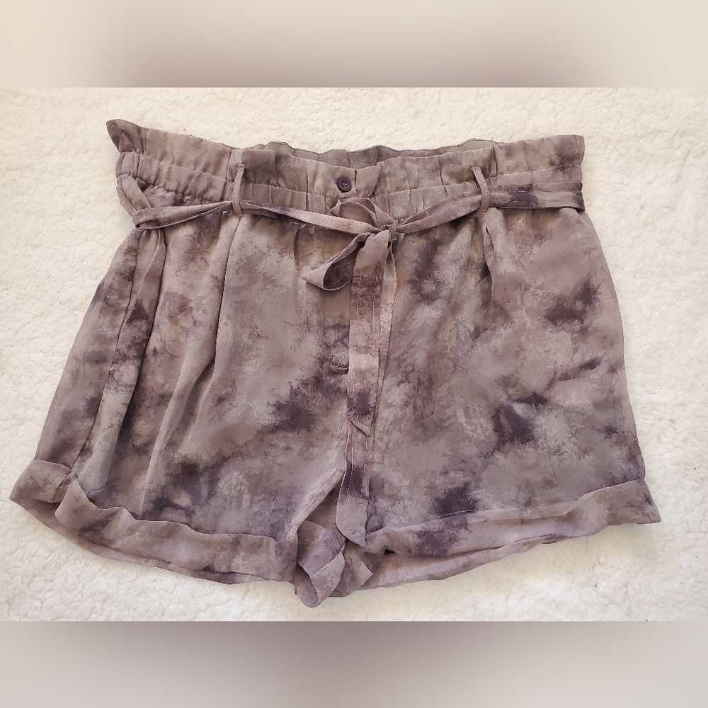 Bundle‎ Only: W118 Walter Baker Adrienne Shorts Size L Purple Tie-Dye